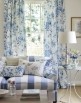 Jane Churchill -  Blue & Taupe (ткани для штор, Англия) (ткань 3)