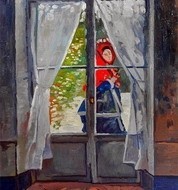 Claude Monet, The Red Cape (1870)