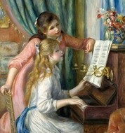 Auguste Renoir, Two Young Girls at the Piano (1892)