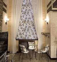 Текстильный декор каминной комнаты